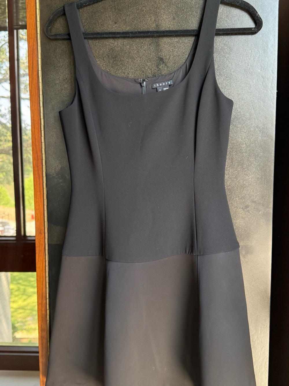 Theory Black Sleeveless Mini Dress